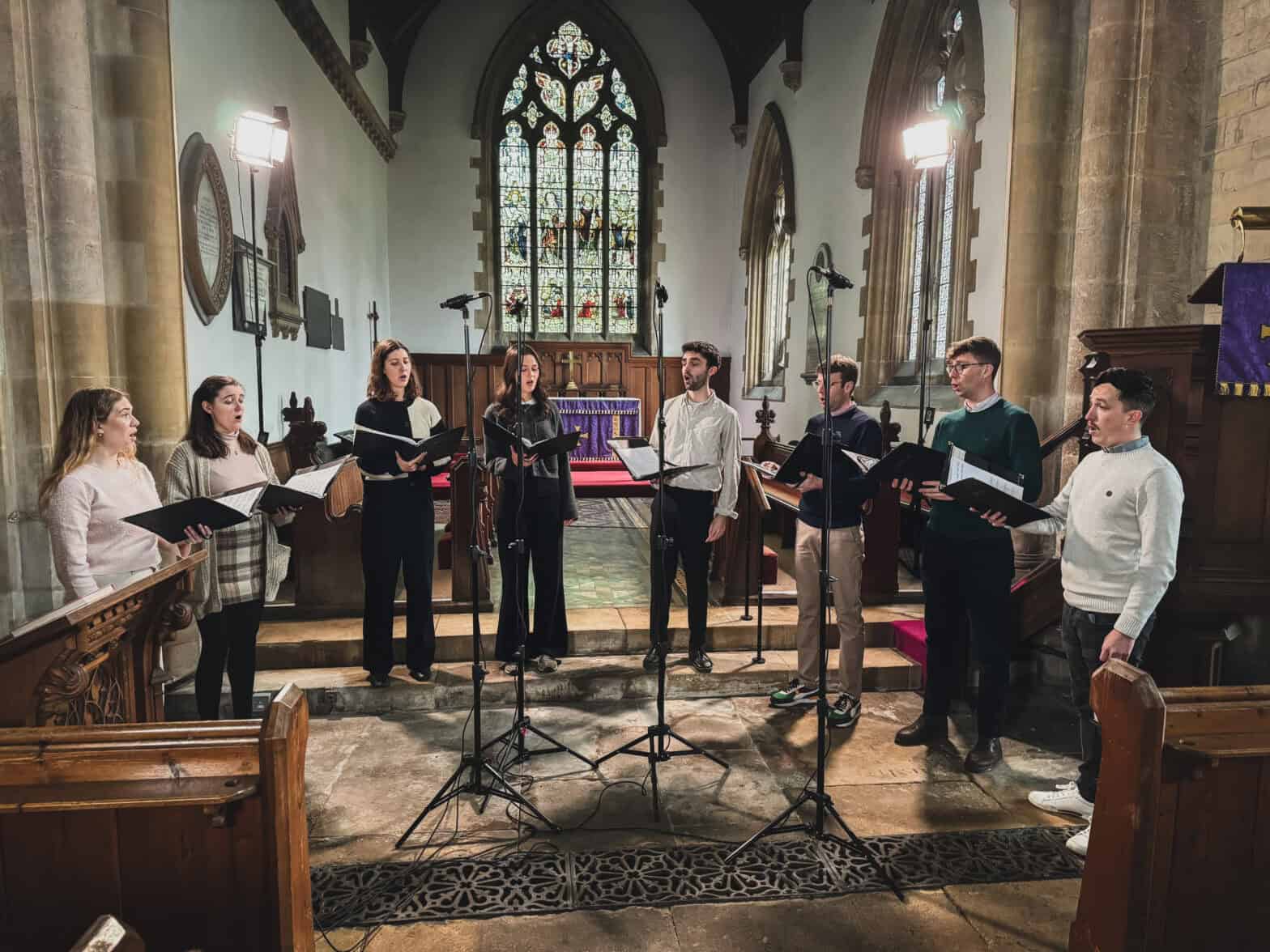 St Martin's Voices recording The Gift of This New Day at St Chad's Welbourn, Diocese of Lincoln.