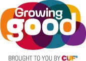 Logo reads, 'Growing good. Brought to you by CUF'